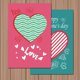 thumbnail image 2 of 40 Sheets Envelopes Gift Cards Wedding Party Supplies Love Heart Cards Party Greeting Mini Heart Cards Valentines Day Cards, 2 of 3