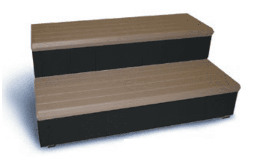 Confer Plastics Spa Step With Gray Storage Hot Tub