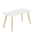 thumbnail image 3 of Safco Resi 60"W x 30"D Modern Wood Desk with Natural Legs in White, 3 of 3
