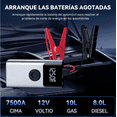thumbnail image 2 of Arrancador De Batería De Auto Compresor de Aire 7500A Portatil Modelo Gris, 2 of 4