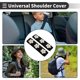 thumbnail image 5 of Funda de cinturón de seguridad blanca Unique Bargains de 24 cm, cojín para el cinturón de seguridad, acolchado para el hombro, 2 piezas, 5 of 6