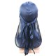 thumbnail image 1 of Tapón Silky Cap Bonnet Headwraps con la elasticidad de la moda de la cola larga Flexible ajustable para los ciclistas Hip-Hop Lovers Daily Decoration Navy Black Edge Kearding AP008480-05B, 1 of 5
