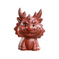 thumbnail image 4 of Tongina Dragon Figurine Dragon Statue Tea Pet Sculpture Good Fortune Feng Shui Mini Tea Pet Ornament Miniature Sculpture for Bookcase brown, 4 of 8