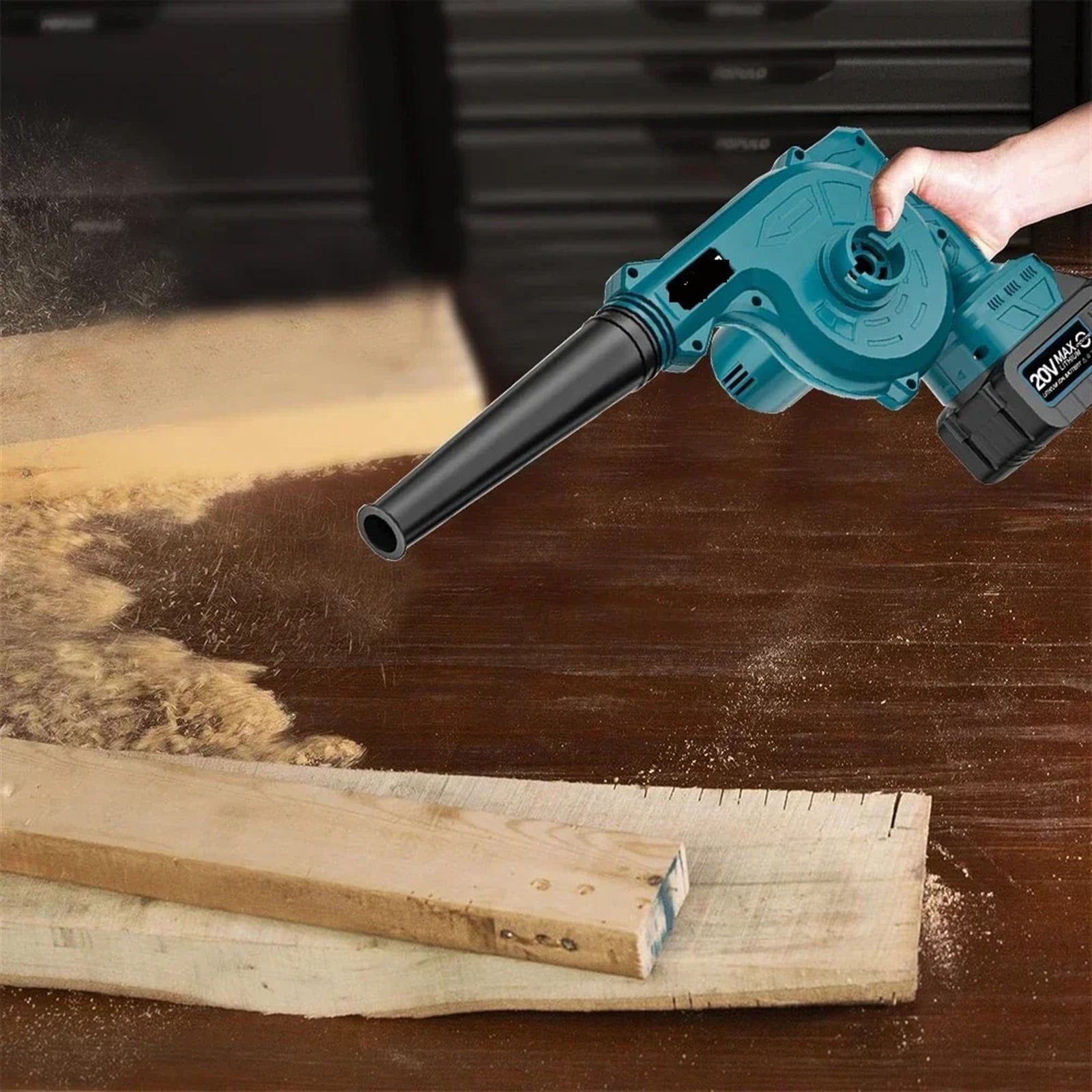 2-in-1 Electric Cordless Garden Leaf Air Blower Computer Dust Collector Dust Snow Blowing Power Tools ,Easy to Use