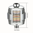 thumbnail image 5 of 30-Stage Shower Water Filter with 2 Cartridges – Universal High Output Showerhead Filter for Hard Water, Removes Chlorine, Fluoride, Heavy Metals – Easy Installation for Bathroom Use, 5 of 5