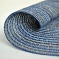 thumbnail image 2 of DII Round Polypropylene Variegated Woven Placemat in Blue (Set of 6), 2 of 3