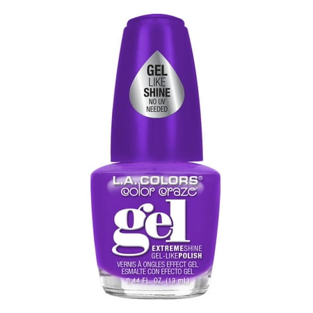 LA Colors Gel Shine Nail Polish, Risque, 0.44 Oz