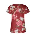 thumbnail image 4 of Blusa con estampado de manga corta y cuello cuadrado informal cómoda a la moda para mujer OAVQHLG3B Store  lin121212, 4 of 4