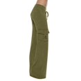 thumbnail image 3 of frariair Womens Yoga Pants with Pockets Plus Size Flare Leg Leggings Stretchy High Waisted Bootcut Wide Leg Yoga Pant Green 1 PC, 3 of 6