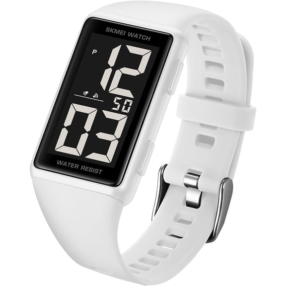 Square Men's and Women's Leisure Sports Digital Watch Multifunctional Sports Watch Digital Dial Waterproof LED Watch Fashion Minimalist Design