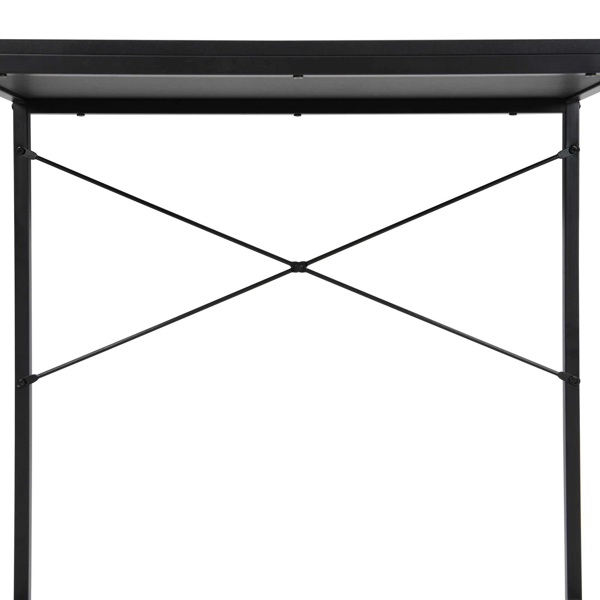 eHemco Multifunction Rectangular Home Office Writing Study Desk, Black