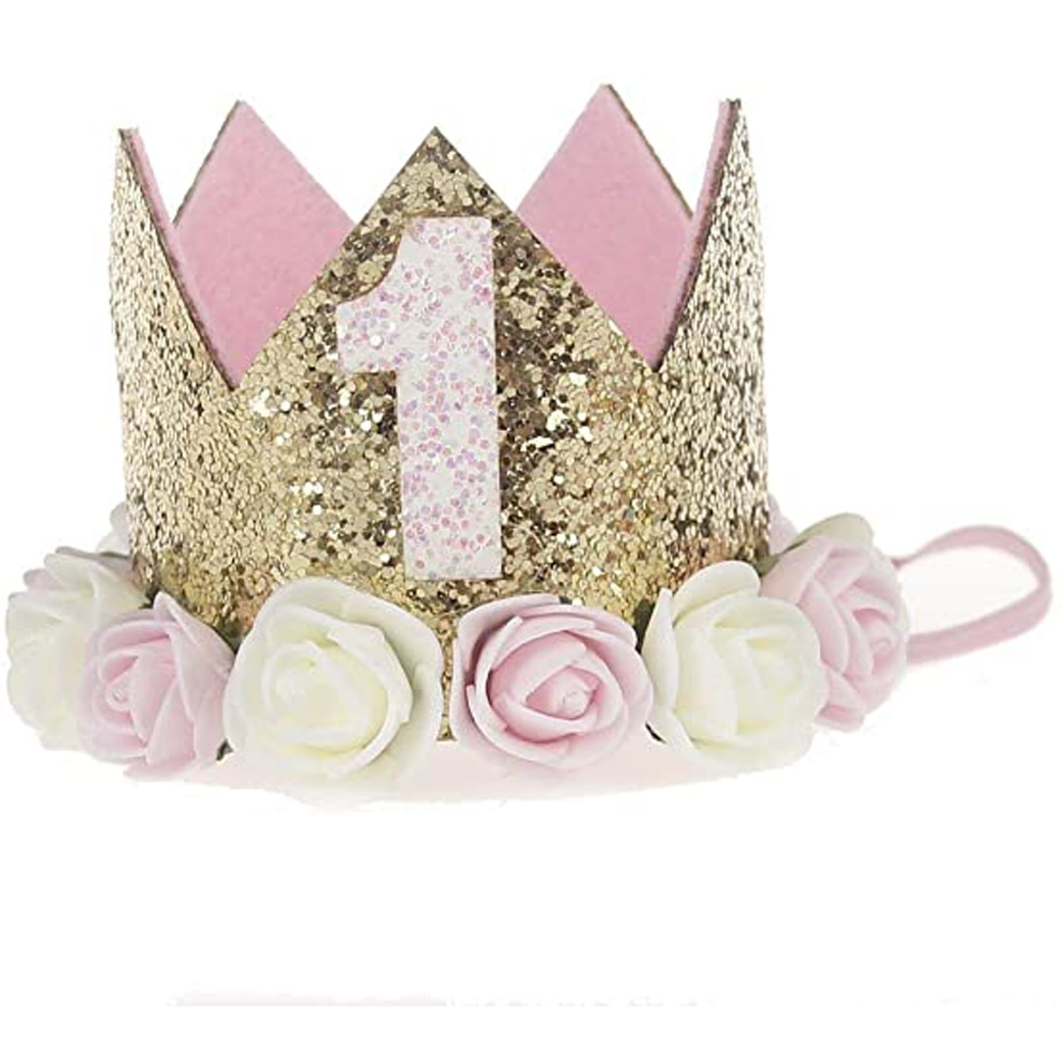 Princess Crown Gold Crowns Crystal Tiara Headband for Girls Birthday