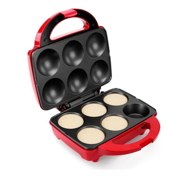 Máquina para Cupcakes Holstein Housewares de 6 Puestos Roja