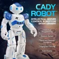 thumbnail image 2 of Robot de juguete con Control remoto por gestos para niños, Control remoto IR, R2 Cady Wida, Vector inteligente, Robótica inteligente, baile, Robo, regalo para niños1915, 2 of 4