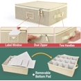 thumbnail image 3 of Cup and Mug Storage Container Hard Shell China Coffee Mug Storage Box for Moving with Dividers Handles Holds Tea Cups, 3 of 8