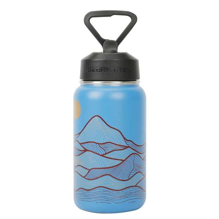 Ozark Trail 18 oz Insulated Stainless Steel Water Bottle Blue with