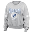 thumbnail image 2 of Women's WEAR by Erin Andrews Heather Gray Kentucky Wildcats Classic Stripe Pullover Sweater, 2 of 4