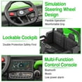thumbnail image 3 of 24 Volt 2 Seater Ride on Toys, 4WD 6 Wheels Electric Ride on UTV Cars for Big Kids, Ride on Dump Truck with Battery Display, Bluetooth, USB, Remote Control, 3 of 8