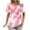 Pink, variant on Lumivie Womens Tops Dressy Blouses White Tshirts Shirts For Women Graphic T-Shirt For Women Plus Size Blouses For Women Business Casual 3X T Shirts For Women Graphic Funny