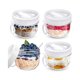 thumbnail image 1 of 4pcs Overnight Oats Containers with Lids and Spoons, 20oz Overnight Oats Jars Airtight Yogurt Containers sjx, 1 of 5