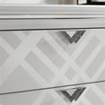 thumbnail image 5 of Pemberly Row 3-Piece White Solid Wood Bedroom Set - Queen + 2 Nightstands, 5 of 15