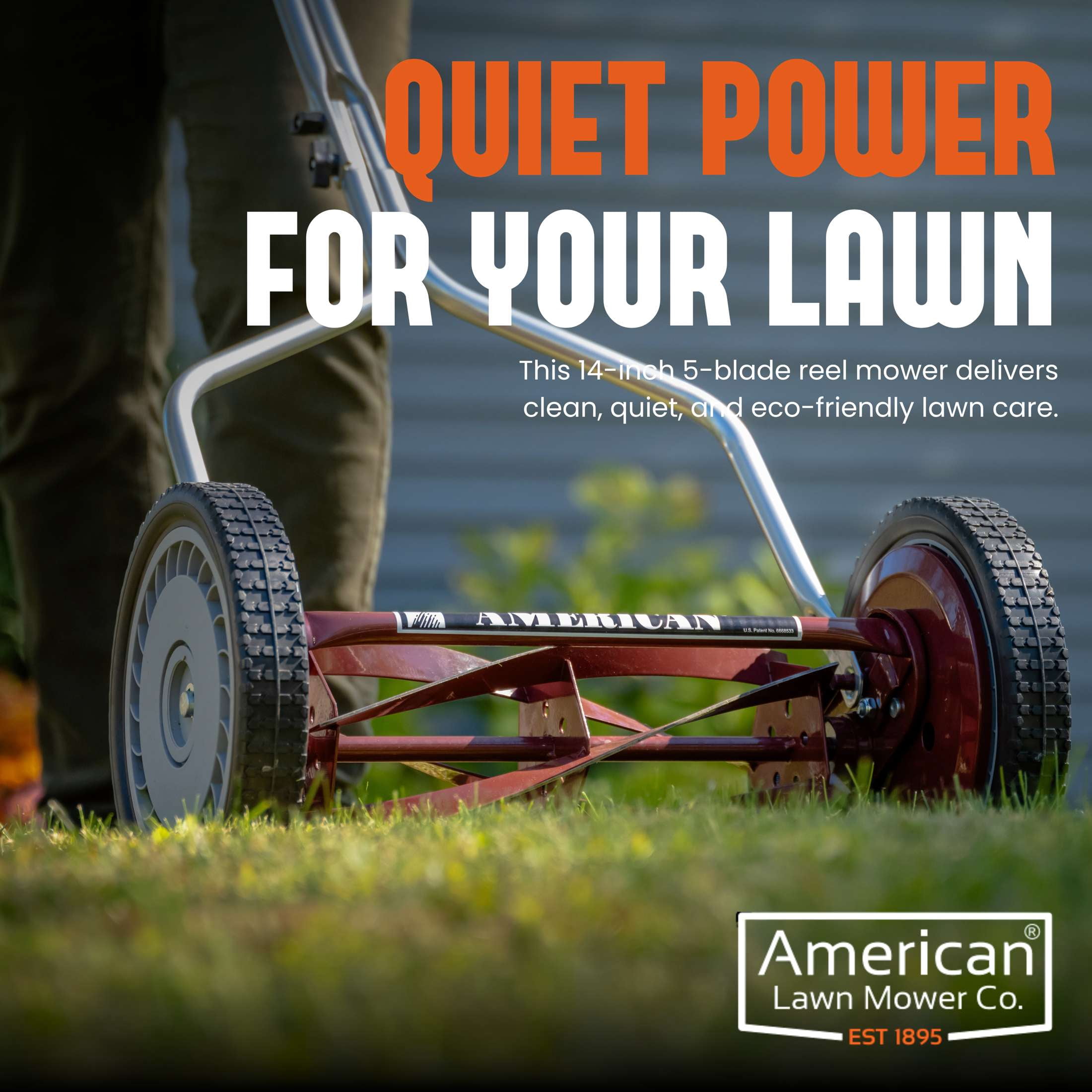 American Lawn Mower 1304-14 14-inch 5-Blade Push Reel Lawn Mower