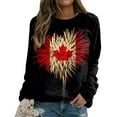 thumbnail image 5 of Fsqjgq Sweatshirt Hoodie Fashion Sweatshirts for Women Jacket Trendy Hoodies Crewneck Oversized Sweatshirts Canada Flag Print Long Sleeve Shirts Fall Tunic Tops Loose Fit Cute Clothes Zip Up Hoodie J, 5 of 5