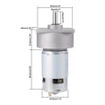 thumbnail image 2 of Unique Bargains 12V DC 150 RPM Gear Motor High Torque Reduction Gearbox Centric Output D Shaft, 2 of 5