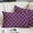 Dark Purple, variant on White Moroccan Pillow Covers, Linen Long Throw Pillow Case, Boho Morocco Geometric Quatrefoil Grid Holiday Pillow Protector Decorative Cushion Cover for Living Room/Bedroom 12" x 20"