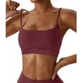 thumbnail image 2 of OVESPORT Women's Adjustable Sports Bra Wirefree Racerback Workout Bras Sexy Thin Straps Yoga Sport Bras with Removable Pads, 2 of 9