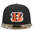thumbnail image 2 of Men's New Era Black Cincinnati Bengals Active Two-Tone Camo 59FIFTY Fitted Hat, 2 of 6