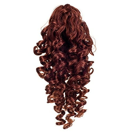 clip hair curly claw ponytail extensions synthetic drawstring hairpiece jaw extension copper curls screw inch short