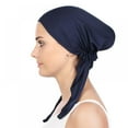 thumbnail image 5 of Chemo Hat Woman's Stretchy Beanie Bandana Turban Cap Head Wrap Headscarf for Cancer,Alopecia Hair Loss, 5 of 7