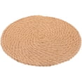 thumbnail image 6 of UPOUART 1Pcs Rustic Elegant Khaki Flax Dining Table Mat with Non-slip and Heat Insulation for Families Friends, 6 of 8