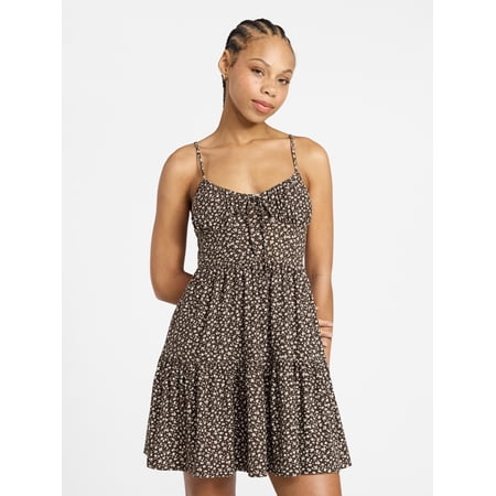 No Boundaries Tiered Mini Dress, Women's & Women's Plus XXS-4X