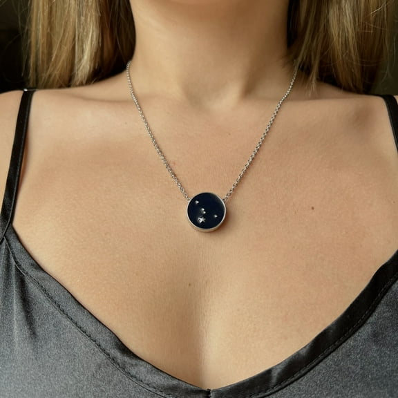 Women's Cancer Zodiac Constellation Pendant Necklace by Elsie & Zoey