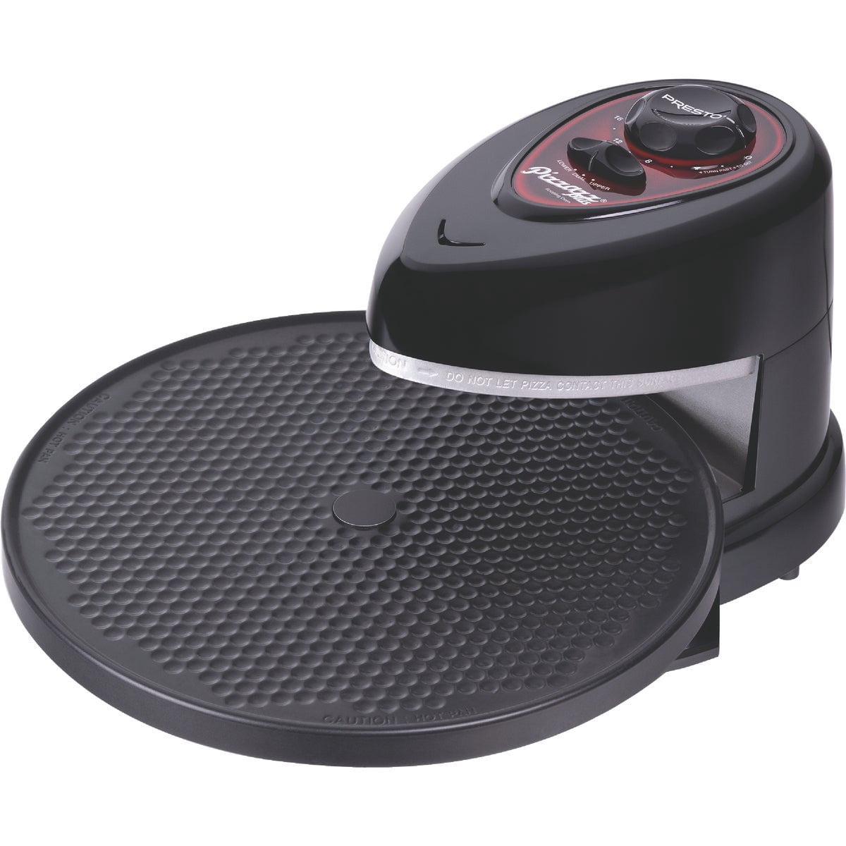Presto Pizzazz Plus Rotating Oven, Nonstick Pan, 7-12 Inch Pizza