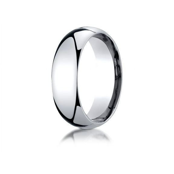 Benchmark� 14k Gold 7mm Slightly Domed Super Light Comfort-fit Wedding Band / Ring