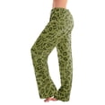 thumbnail image 2 of Women Leopard Print Pajama Pants Elastic Waist Lounge Pants Comfy Lightweight Soft Sleepwear Drawstring Casual, 2 of 5