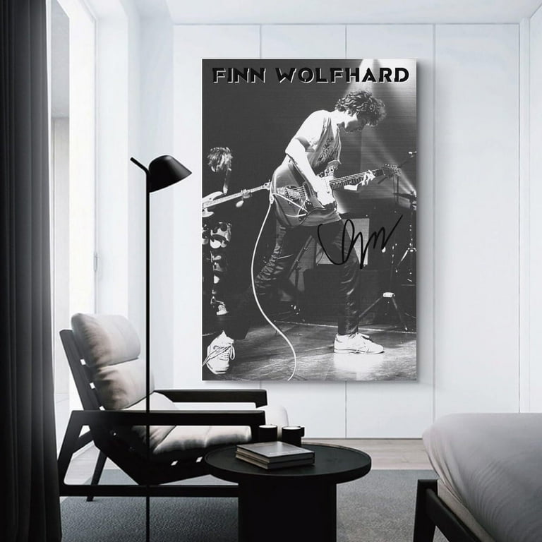 Finn Wolfhard Black White Poster Prints Canvas Wall Art for Trendy