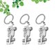 thumbnail image 2 of 3 llaveros elegantes con forma de coche de carreras, llavero único, adorno para llaves, pequeño regalo para hombres y mujeres (plata), 2 of 5