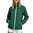 thumbnail image 4 of Drovellove Plus Size Women's Waterproof Raincoat with Pockets – Lightweight Packable Hooded Jacket for Hiking, Cycling, Camping, and Travel | Breathable All Season Outdoor Shell, 4 of 6