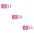 thumbnail image 4 of Transemion Easy To Clean Baby Silicone Tableware Set For Promoting Healthy Eating Habits Made With Silicone Pink 2 3Set, 4 of 6