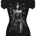 thumbnail image 4 of Wonder Woman Movie Armed And Dangerous S/S Junior Women's T-Shirt Sheer Black, 4 of 7