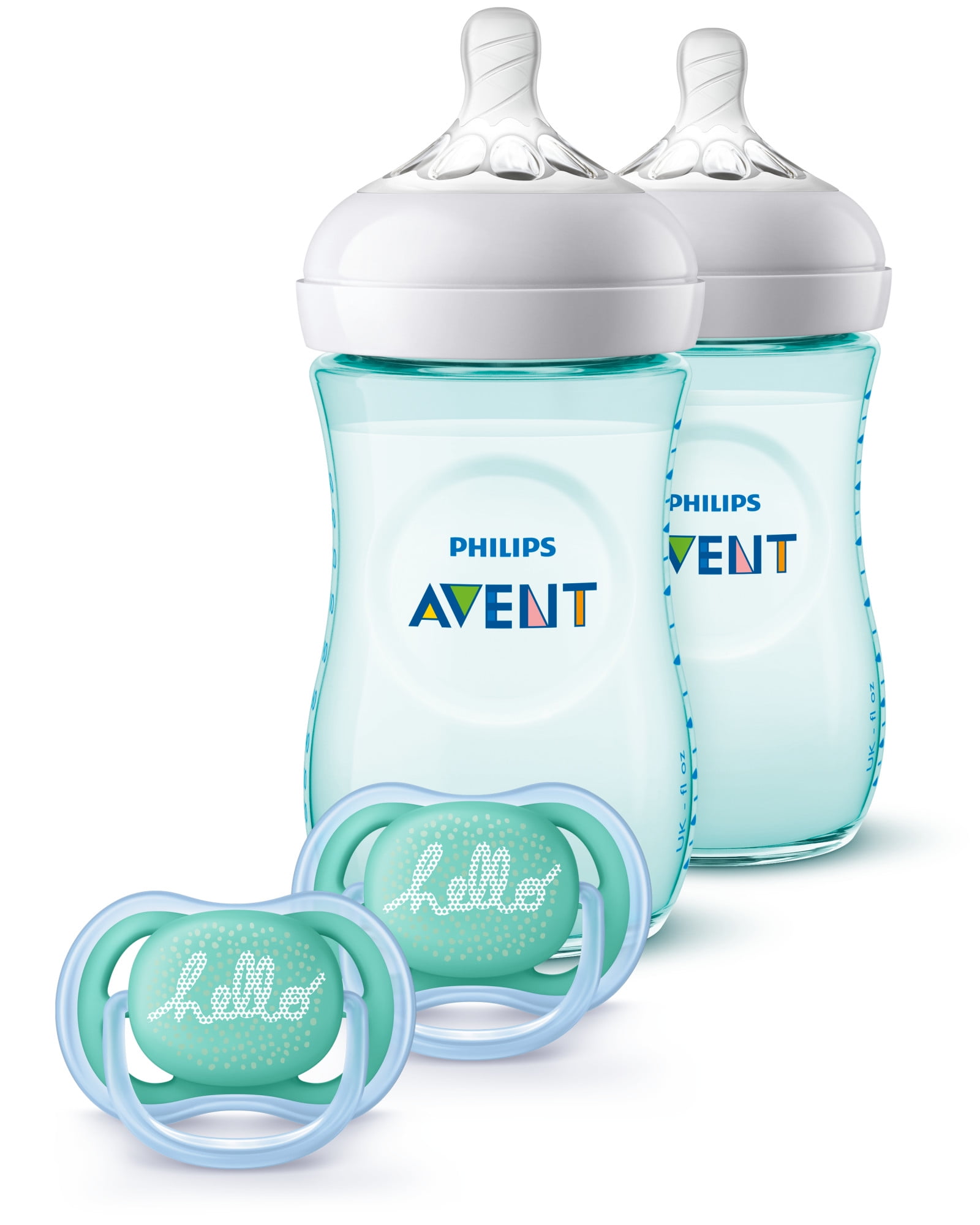 Trillen kopen meerderheid Philips Avent Natural Baby Bottle Teal Baby Gift Set SCD113/24 - Walmart.com