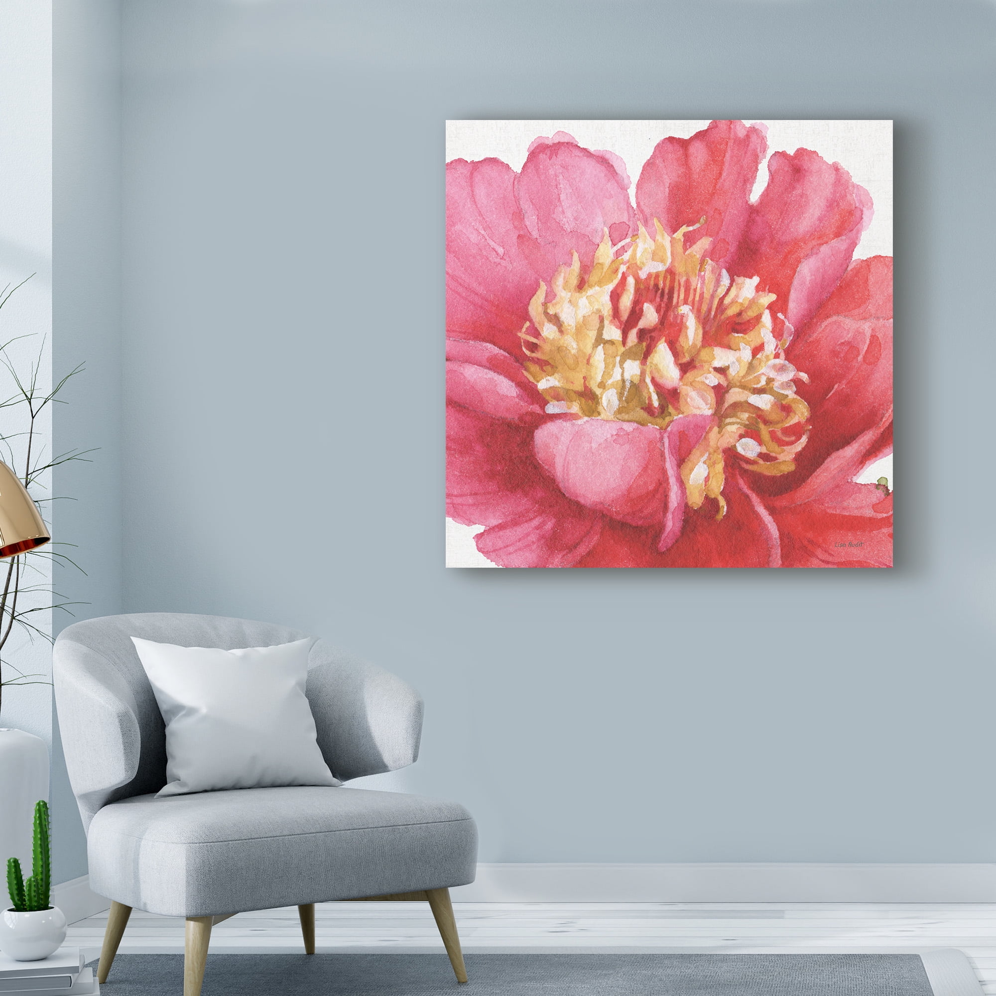Trademark Fine Art 'Pink Garden V' Canvas Art by Lisa Audit