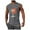 Gray, variant on HCNTES Mens Cotton Assorted Tank Top T-Shirt Undershirt Ribbed Workout Beach Shirts Sleeveles Running Vest(Beige,L)