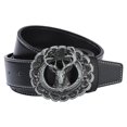 thumbnail image 1 of Cinturón de material cuero Correa de cinturo Hebilla de aleación cinturo de vaquero para pantalones Jeans Cinturón Trabajo de , negro Sunnimix cinturones de cintura para hombres, 1 of 8