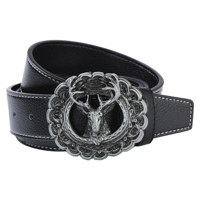 Cinturón de material cuero Correa de cinturo Hebilla de aleación cinturo de vaquero para pantalones Jeans Cinturón Trabajo de , negro Sunnimix cinturones de cintura para hombres
