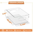 thumbnail image 3 of Sorbus 10 Pack Medium Clear Plastic Storage Bins, Clear Organizer Bins with Handle for Kitchen, Pantry, Cabinet, Refrigerator, Craft, Toys, Clothes, Closet, Under Sink, Bathroom Organizers, 3 of 7
